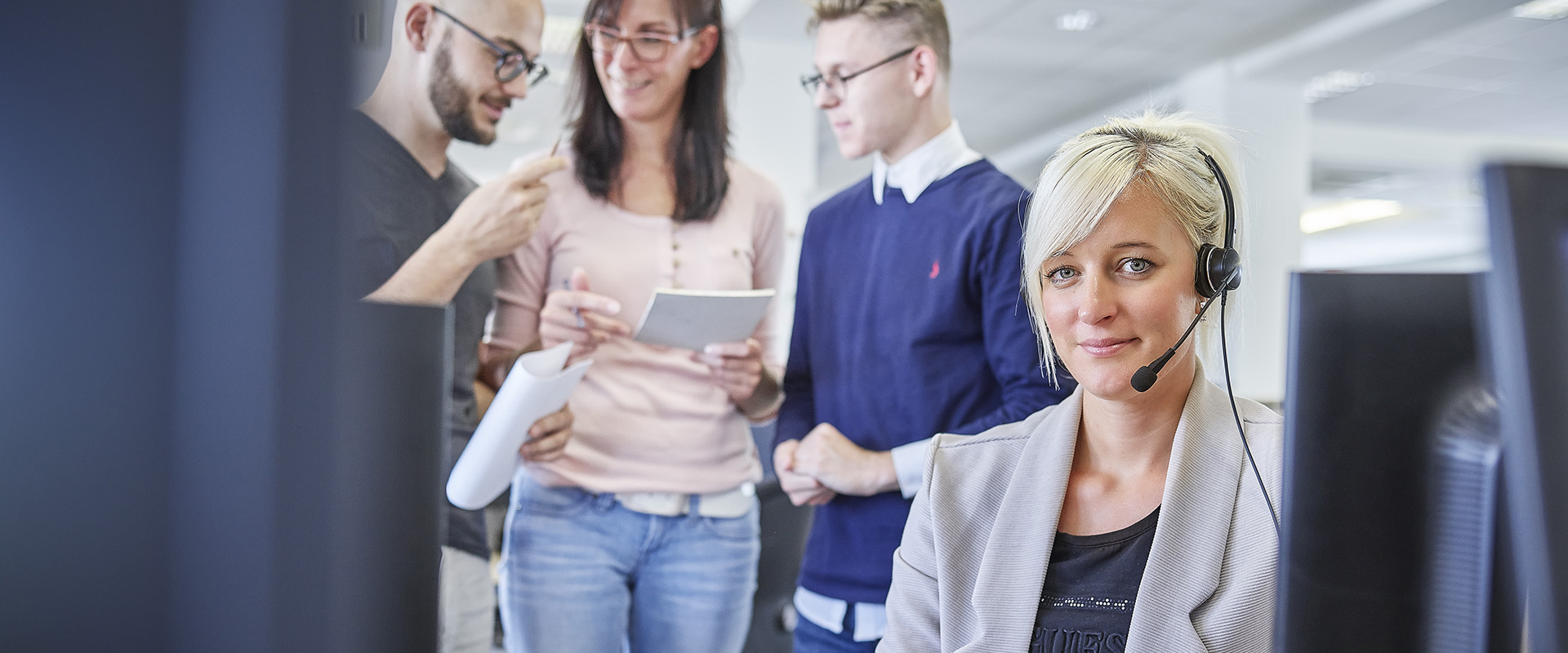 Mitarbeiter am Arbeitsplatz